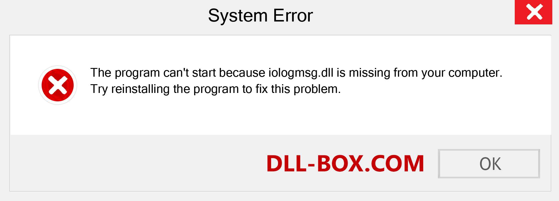  iologmsg.dll file is missing?. Download for Windows 7, 8, 10 - Fix  iologmsg dll Missing Error on Windows, photos, images